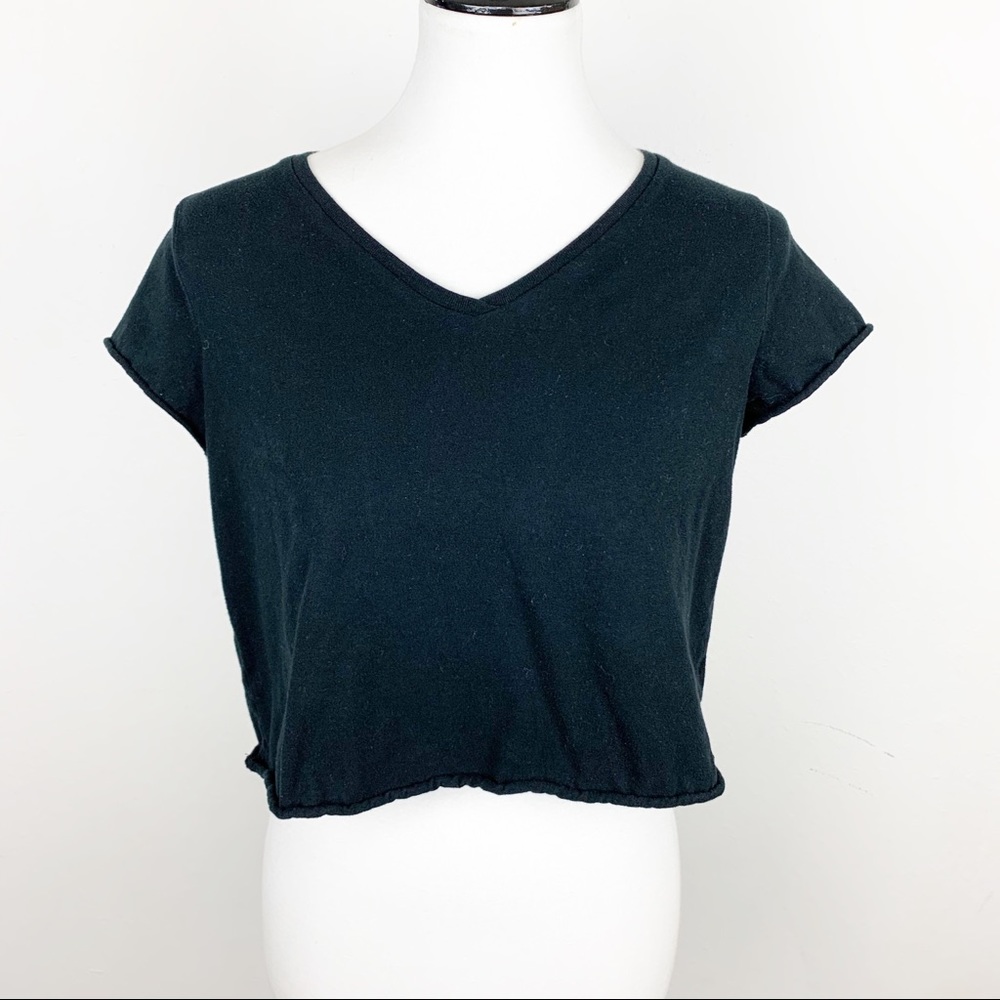 Wild Fable Black Cropped Tee Size XS
